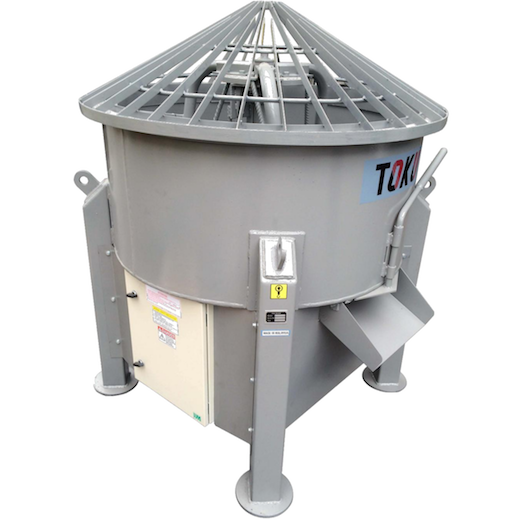 TOKU Concrete Pan Mixer 500kg, 10HP, 0~70rpm,450kg TKMM500 - Click Image to Close